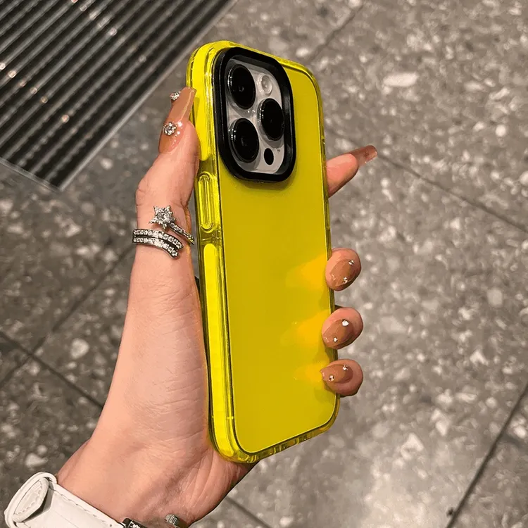 简约透明适用iPhone15promax苹果14/13手机壳软