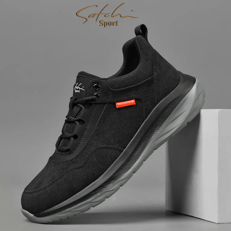 沙驰男鞋冬季新款轻便软底运动鞋男款户外防滑透气休闲百年帆布鞋