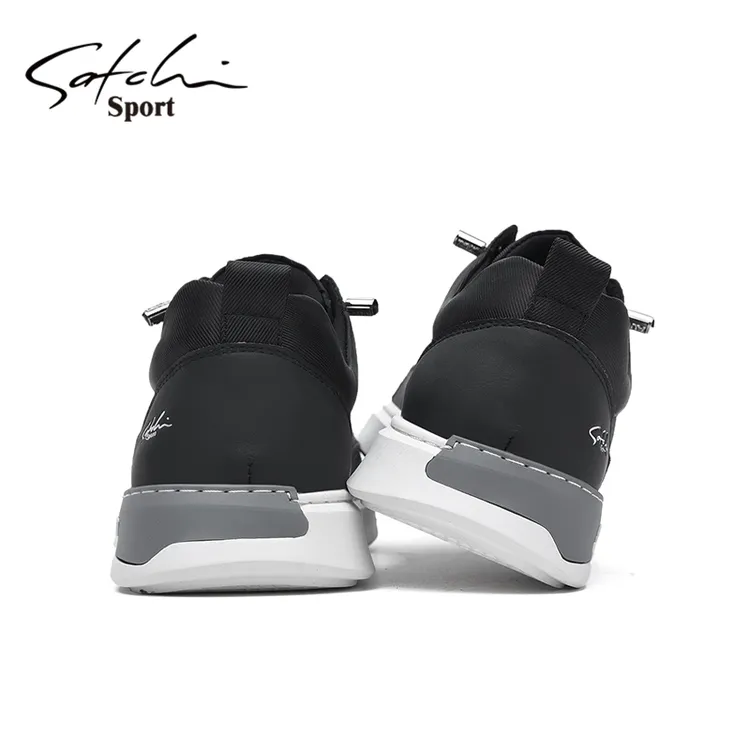 沙驰男鞋秋季懒人松紧带男士商务休闲鞋户外时尚轻便防滑爸爸单鞋