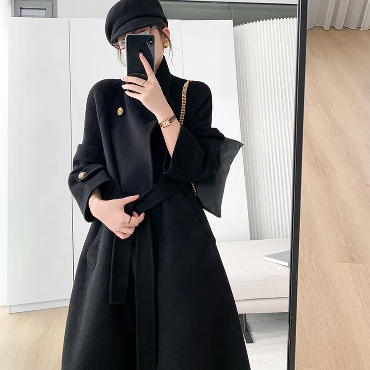 懂点双面羊毛呢大衣女2025年秋冬新款时尚高端系列双面羊绒外套