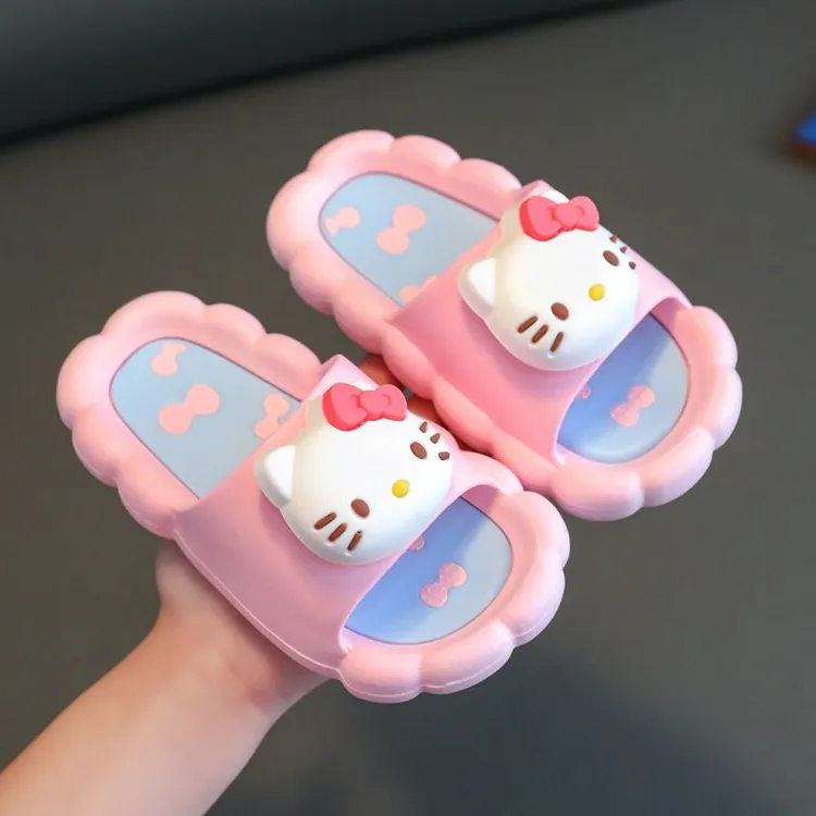 hellokitty儿童拖鞋夏软底卡通女孩居家防滑外穿玉桂狗凉拖鞋女