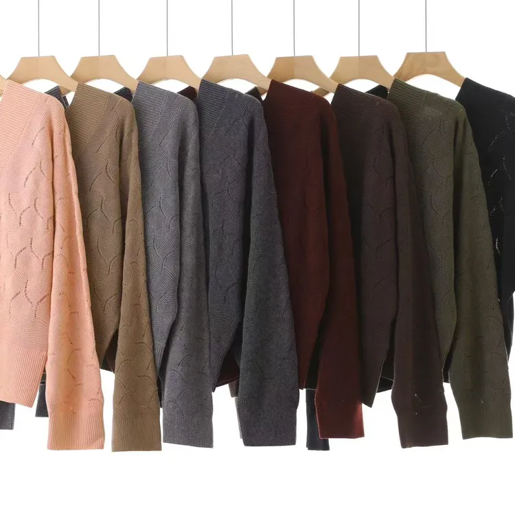 新款羊毛时尚工艺针织衫6010