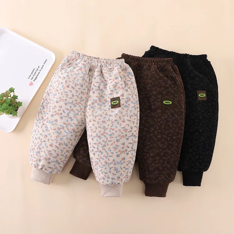 宝宝棉裤冬装2025新款男女宝宝男童冬季夹棉加绒保暖棉裤