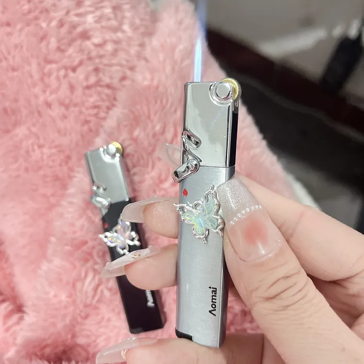迷你蝴蝶打火机防风时尚网红款创意个性高级轻奢送女友闺蜜礼物