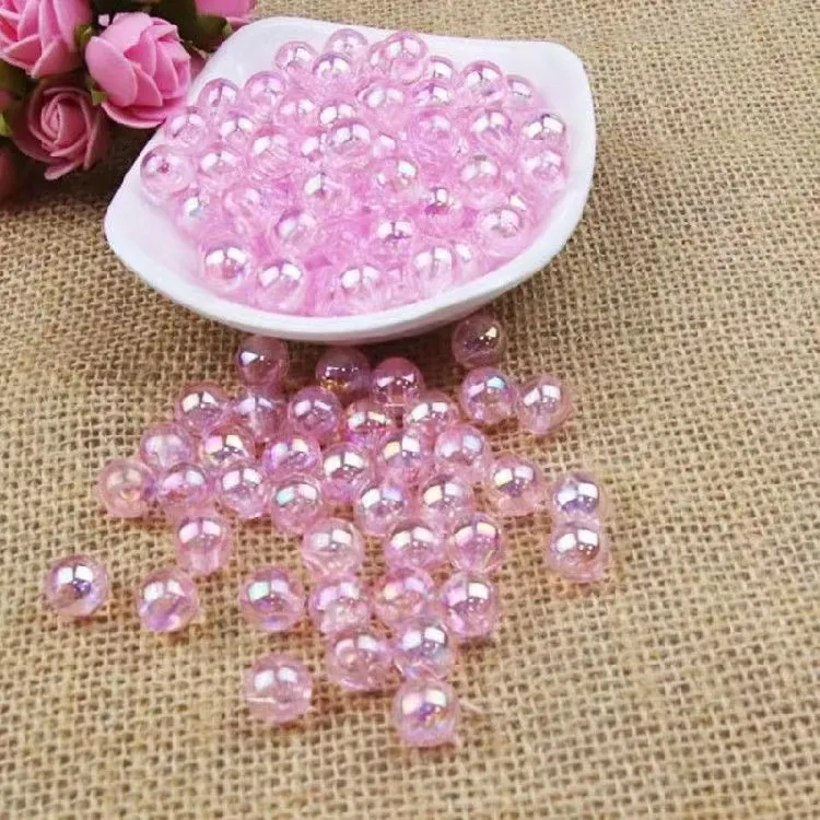 有文精选 炫彩水晶圆珠材料DIY亲子手工材料亚克力创意手作