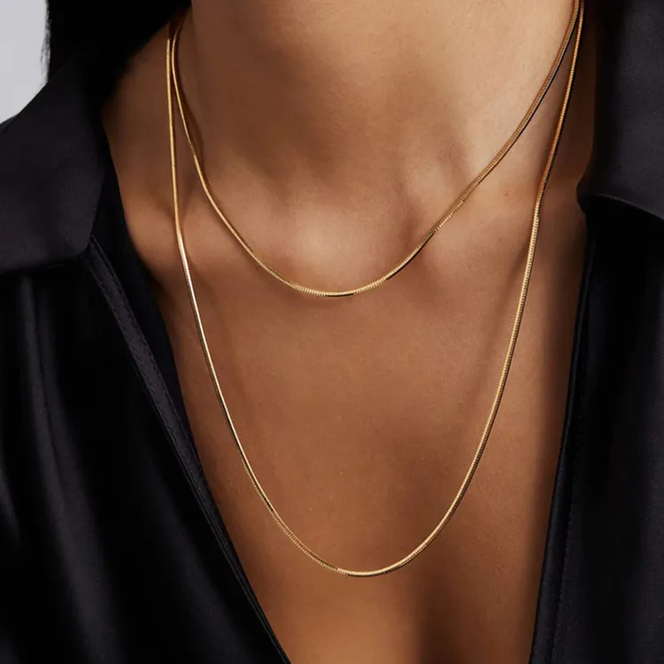 铜合金项链 RCRETROCHIC 意大利时尚首饰 藤蔓蛇骨长链【顺丰发货】