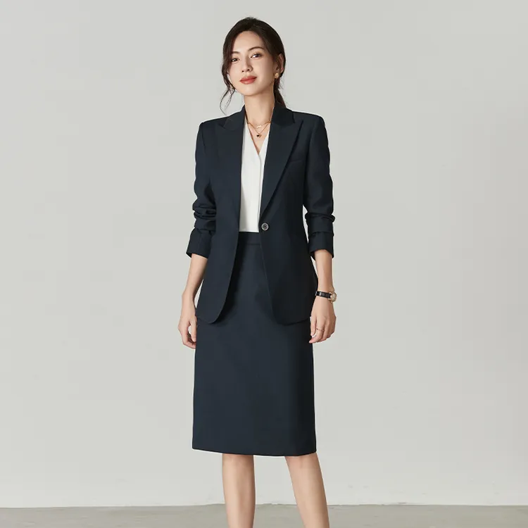 2024新款职业西装半身裙套装女正装高级感修身商务工作服职业套装
