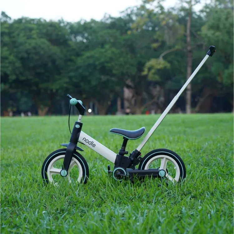 nadle纳豆多功能儿童自行车折叠2-6岁宝宝骑行滑行平衡车三合一