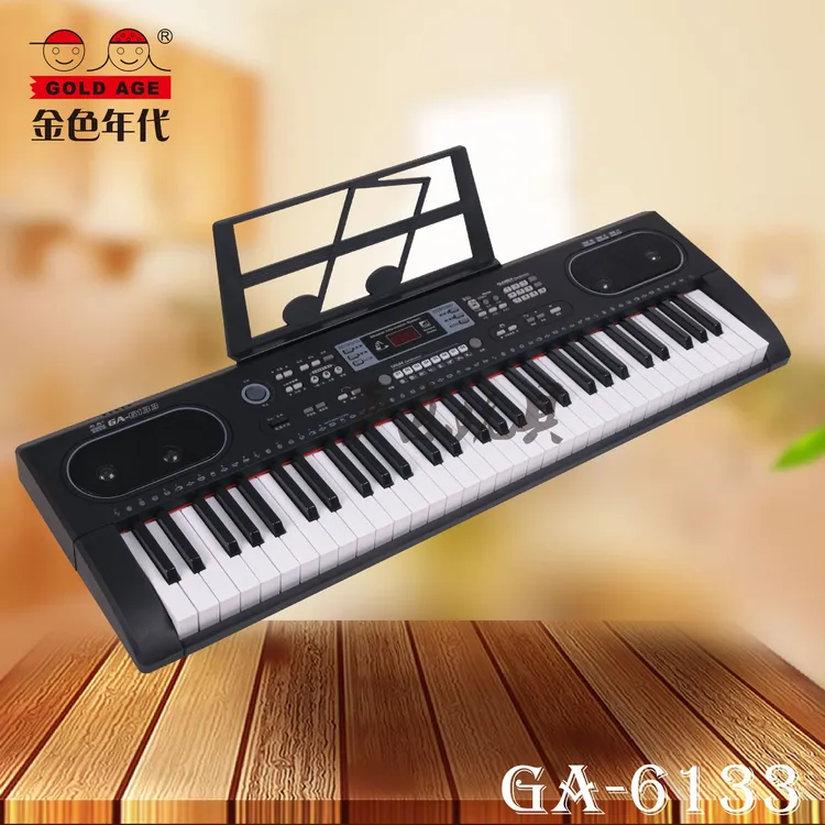 金色年代仿钢琴键61键电子琴标准键 成人/电子琴 入门电子琴