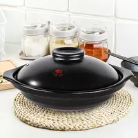 康舒陶瓷耐高温煲仔饭啫啫煲浅锅砂锅炖锅干烧锅明火燃气陶瓷锅