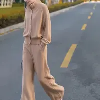 2024秋冬新款高领设计毛衣开衫女时尚洋气针织气质长袖外套上衣潮