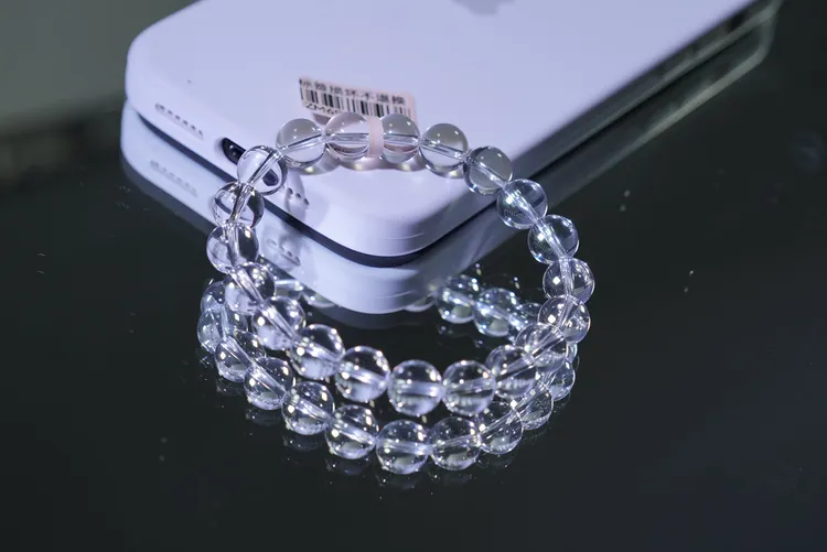 74578AA白水晶全净体高透白水晶手链素圈圆珠多样性发一