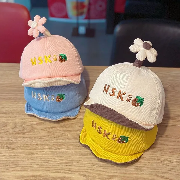 婴儿帽子婴幼儿秋冬季休闲春秋薄款男童女宝宝儿童鸭舌帽可爱超萌