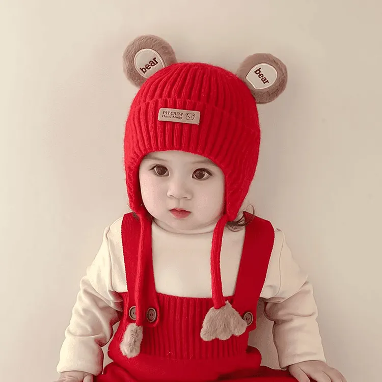 宝宝帽子婴儿秋冬季男童女童可爱超萌男孩保暖儿童冬天女孩护耳帽