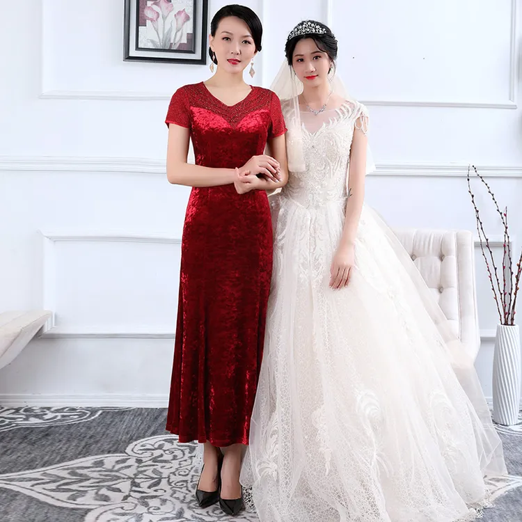 9174高端喜妈妈礼服裙结婚婚礼宴会晚礼服日常可穿气质优雅长款夏