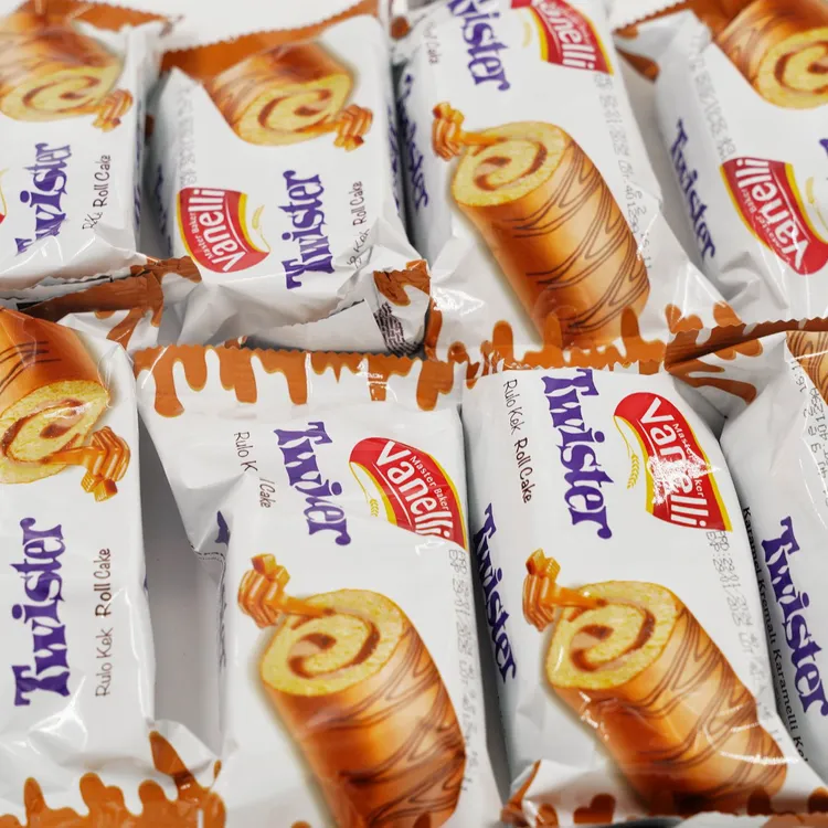 【特价临期】老亚Vanelli焦糖瑞士卷蛋糕/包*12