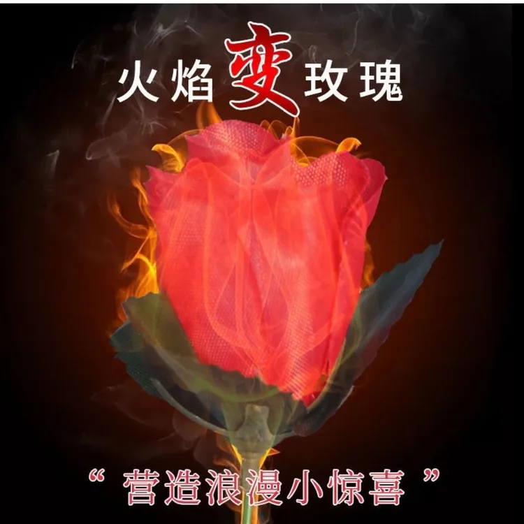 魔术火把玫瑰表白道具魔术表演道具火焰聚会浪漫火把小型街头入门