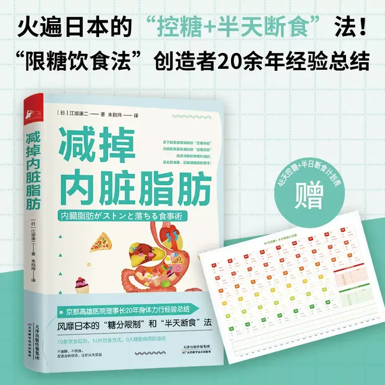减掉内脏脂肪  控糖减脂科学瘦身减脂餐食谱  健康饮食书籍