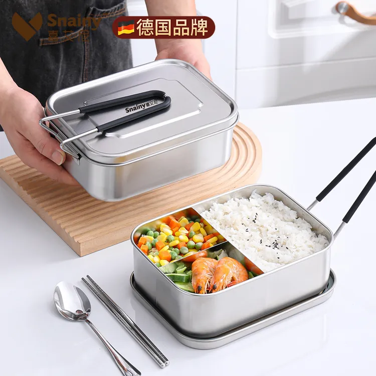 食品级316不锈钢饭盒上班族学生专用食堂老式打饭餐盒带盖蒸饭盒