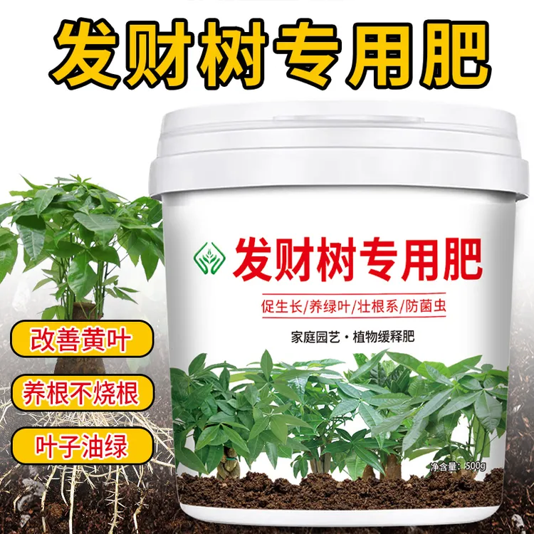 发财树专用肥料有机肥花肥室内盆栽促开花叶片油绿颗粒缓释肥料