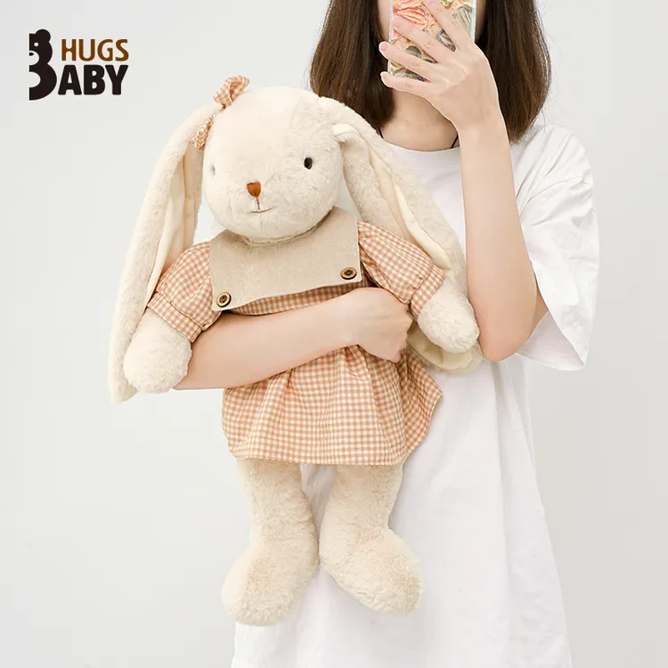 抱抱宝贝可爱兔子玩偶睡觉抱安抚公仔布娃娃儿童女生生日礼物