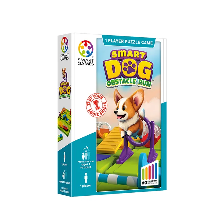 SmartGames狗狗障碍赛7岁+路径规划逻辑创意拼图儿童趣味益智玩具