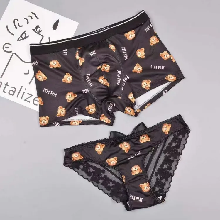 精品时尚网印小熊情侣款【男女各一条】