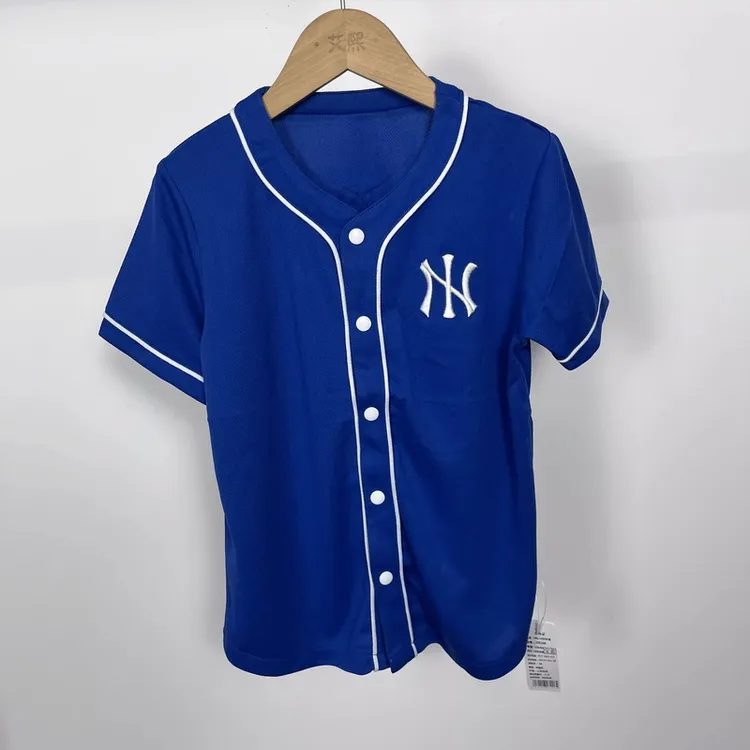 林M旗下品牌米粒夏季薄款短袖开衫外套男女童潮牌T恤运动棒球服