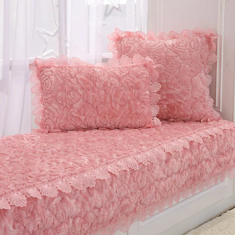 窗台飘窗垫北欧风机洗毛绒防滑卧室网红飘窗阳台垫加厚2024新款