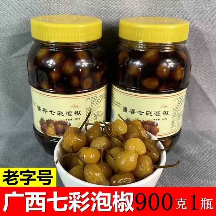 广西正宗农家香脆七彩泡椒传统腌制香辣下饭菜