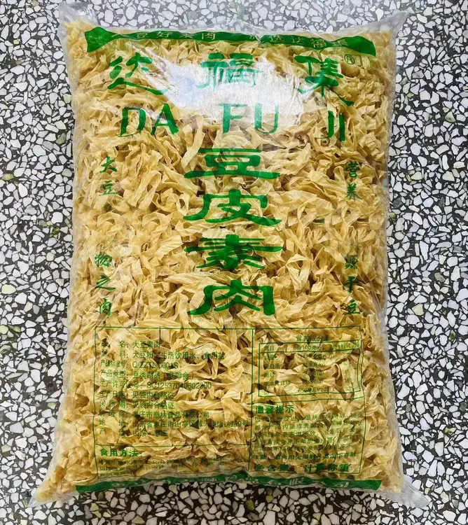 豆皮丝（无盐粒）蛋白肉鲜香炒菜凉拌火锅1.5/3/5斤小吃鲜香豆皮
