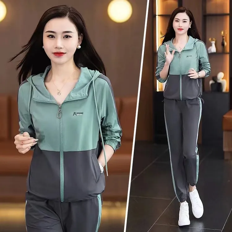 洋气休闲装运动服套装女春宽松2025新款时尚洋气大码显瘦服两件套