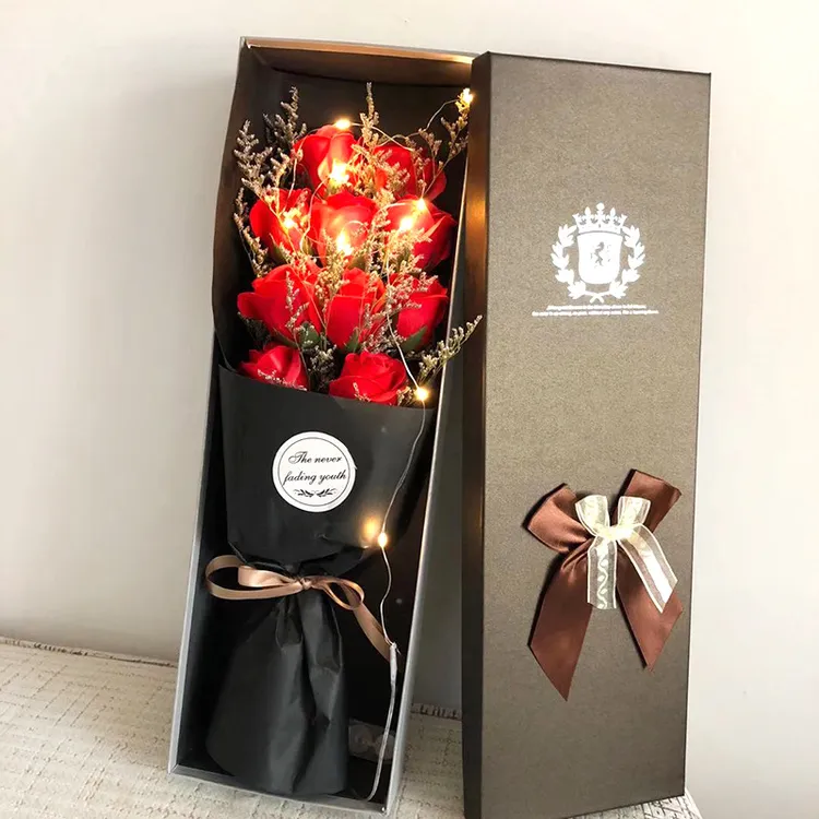 永生花香皂花康乃馨玫瑰花浪漫七夕礼物送妈妈女朋友老婆生日礼物