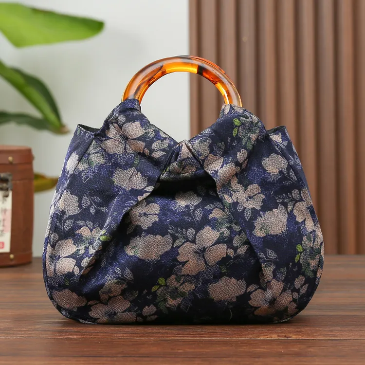 气质时尚女士复古提花肩包百搭古风优雅丝巾包包PT1163