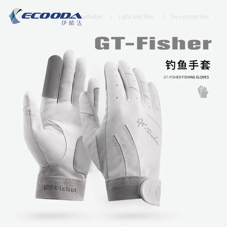 伊酷达GT-Fisher海钓手套钓鱼专用手套登山骑行户外耐磨防滑船钓