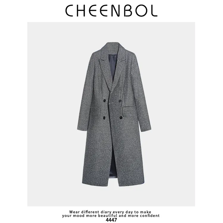 4447灰色西装外套女秋冬2025新款高级气质小个子外套