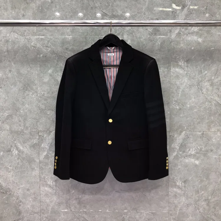 迪诺库克斯毛呢西装加厚呢子外套便西秋冬季男装四道杠小西装潮牌