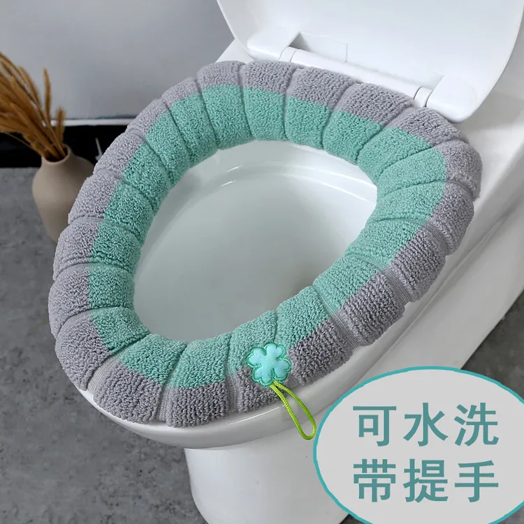 马桶坐垫套垫坐便加厚毛绒马桶垫子坐便套四季通用加绒坐便套圈垫
