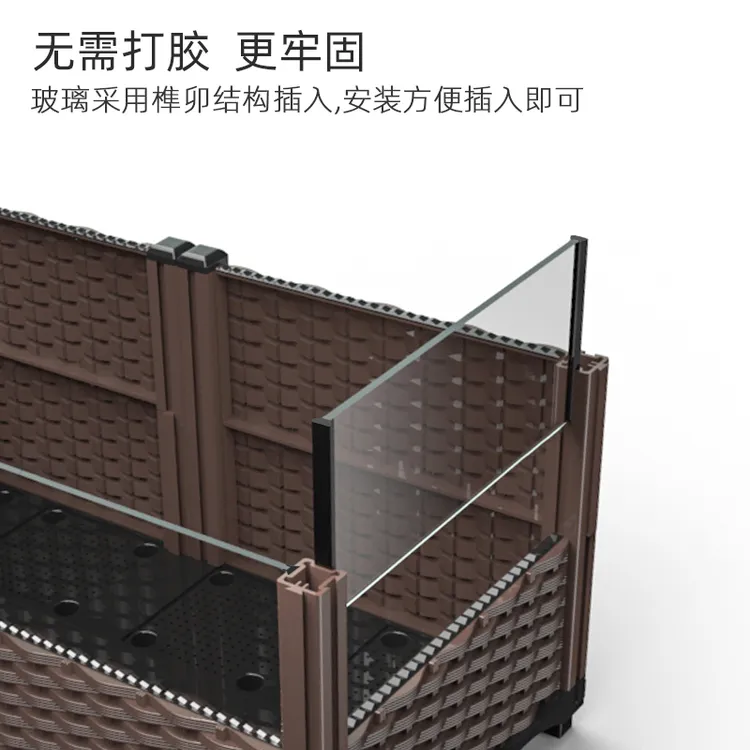 黄缘龟半水龟生态缸编织箱通用玻璃轮子配件方便大气美观