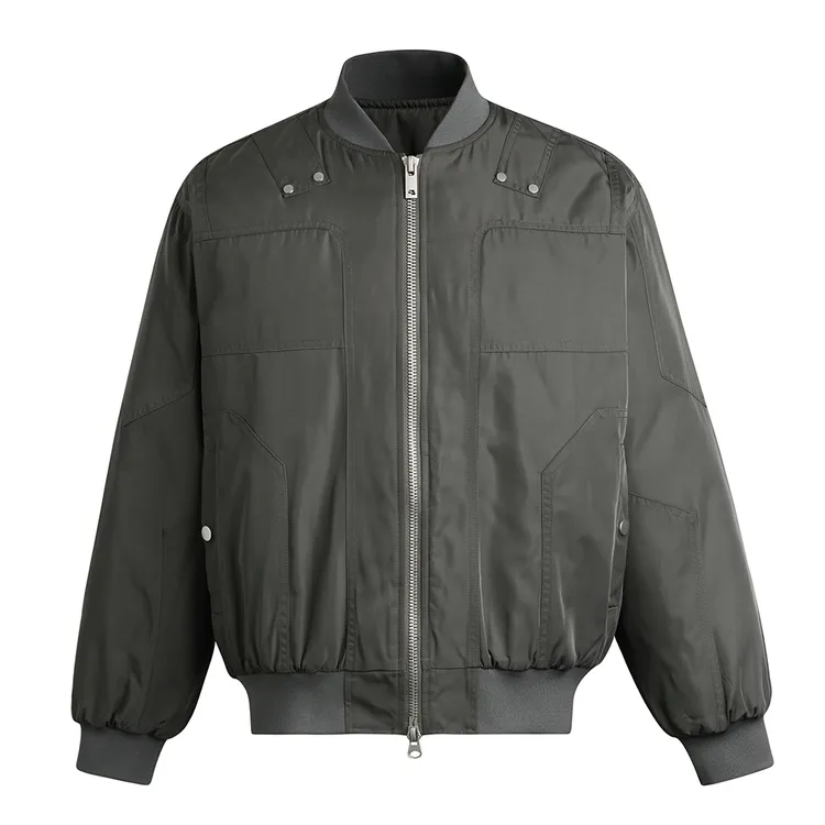 GOSNACE/GOS  多片拼接夹棉保暖棒球领棉服BOMBER
