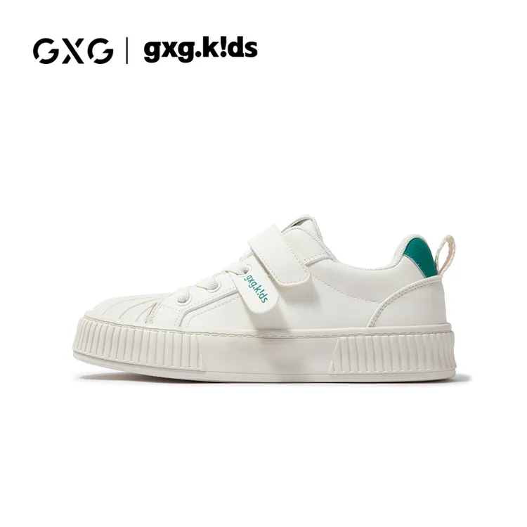 GXG童鞋贝壳头小白鞋男童2024秋款运动鞋百搭软底休闲鞋女童板鞋