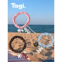 Tagi.《i》想象流苏花园亚克力彩色小肠发圈可爱少女超仙弹力简约