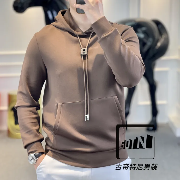 <古帝特尼>秋季男上衣潮流空气层时尚户外带帽连帽长袖卫衣Z+3001