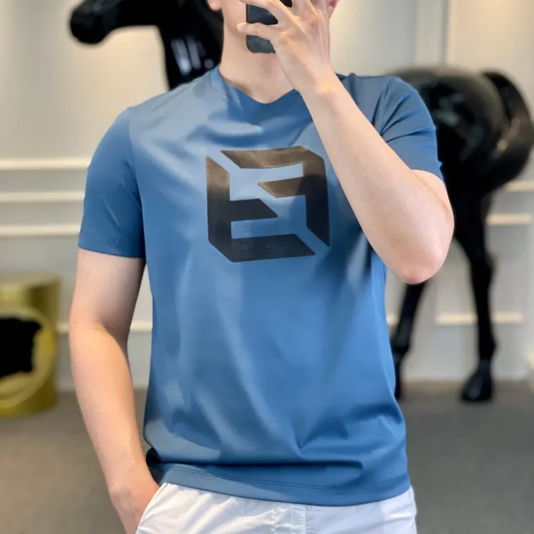 <古帝特尼>男士圆领上衣潮流速干百搭时尚休闲印花短袖T恤Z+28267