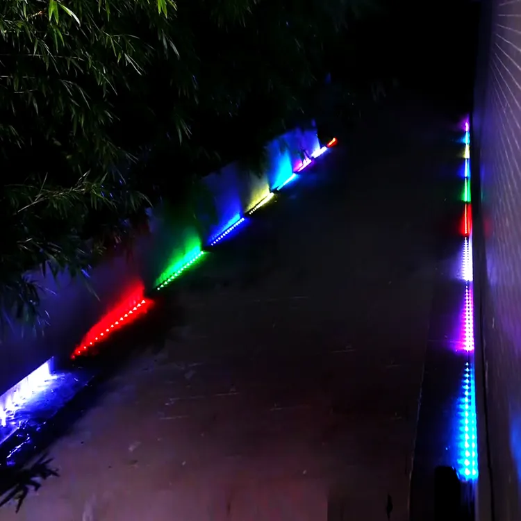 防水七彩RGB蓝牙可声控跑马流水庭院节日婚庆LED星光大道氛围灯光