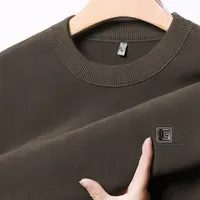 2024冬季双面奥力绒男士休闲保暖卫衣时尚百搭套头打底衫M3099-1