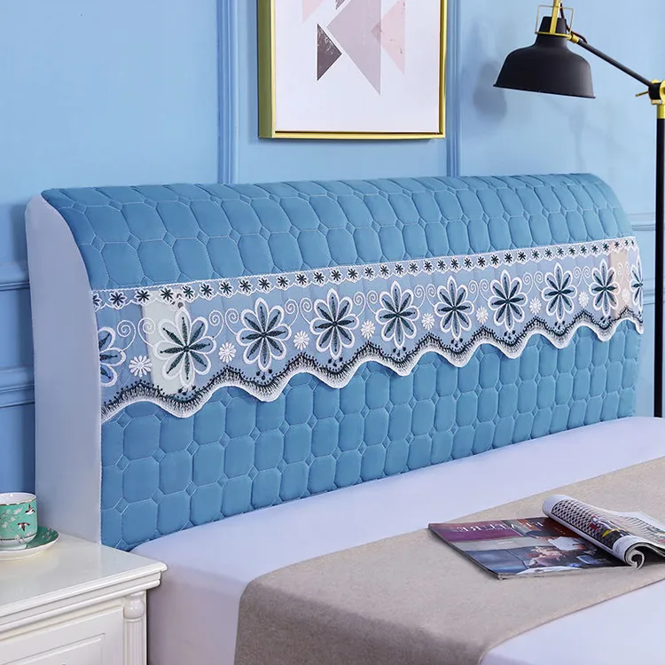 全包加厚床头罩套简约现代软包床头套罩欧式弧形皮床床头软包靠背商品图