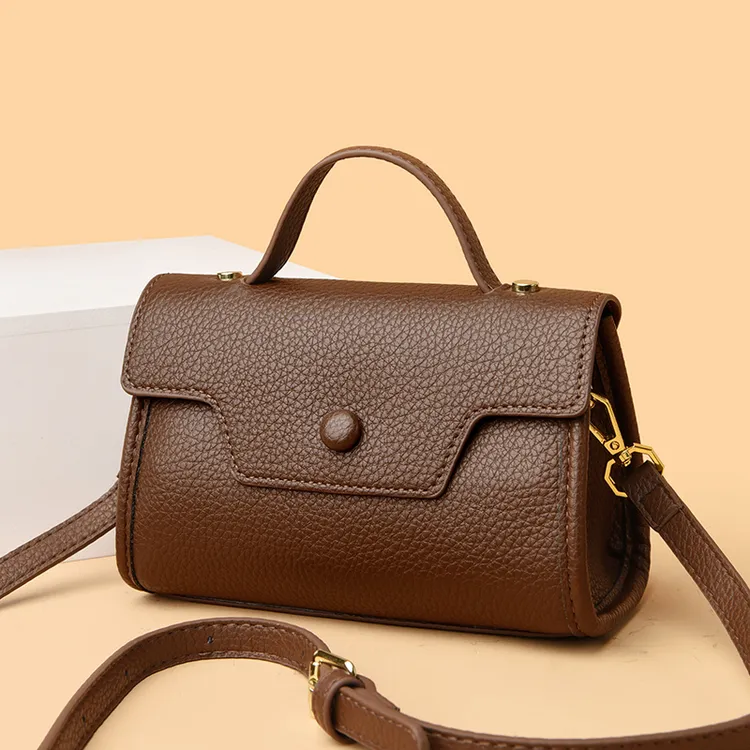 米琦袋鼠时尚百搭简约中老年女士单肩包2025新款洋气送妈妈斜挎包