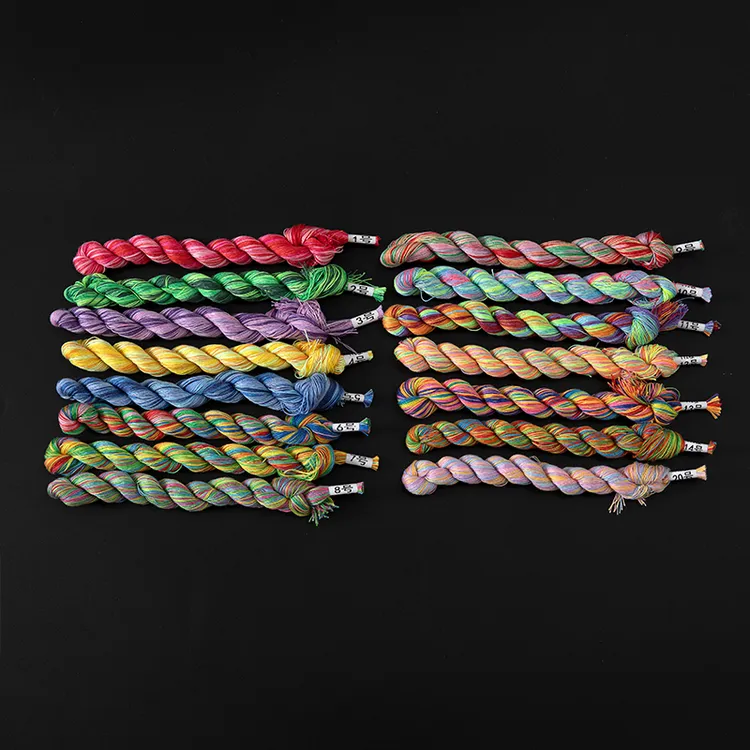 【麻花七彩线】十字绣手工鞋垫专用绣线135根多色可选