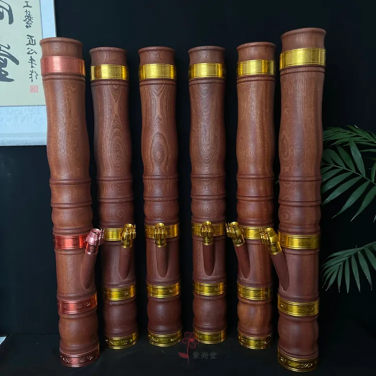 香花梨木花瓶款水筒大号云南特色手工摆件高78厘米外口9.5厘米